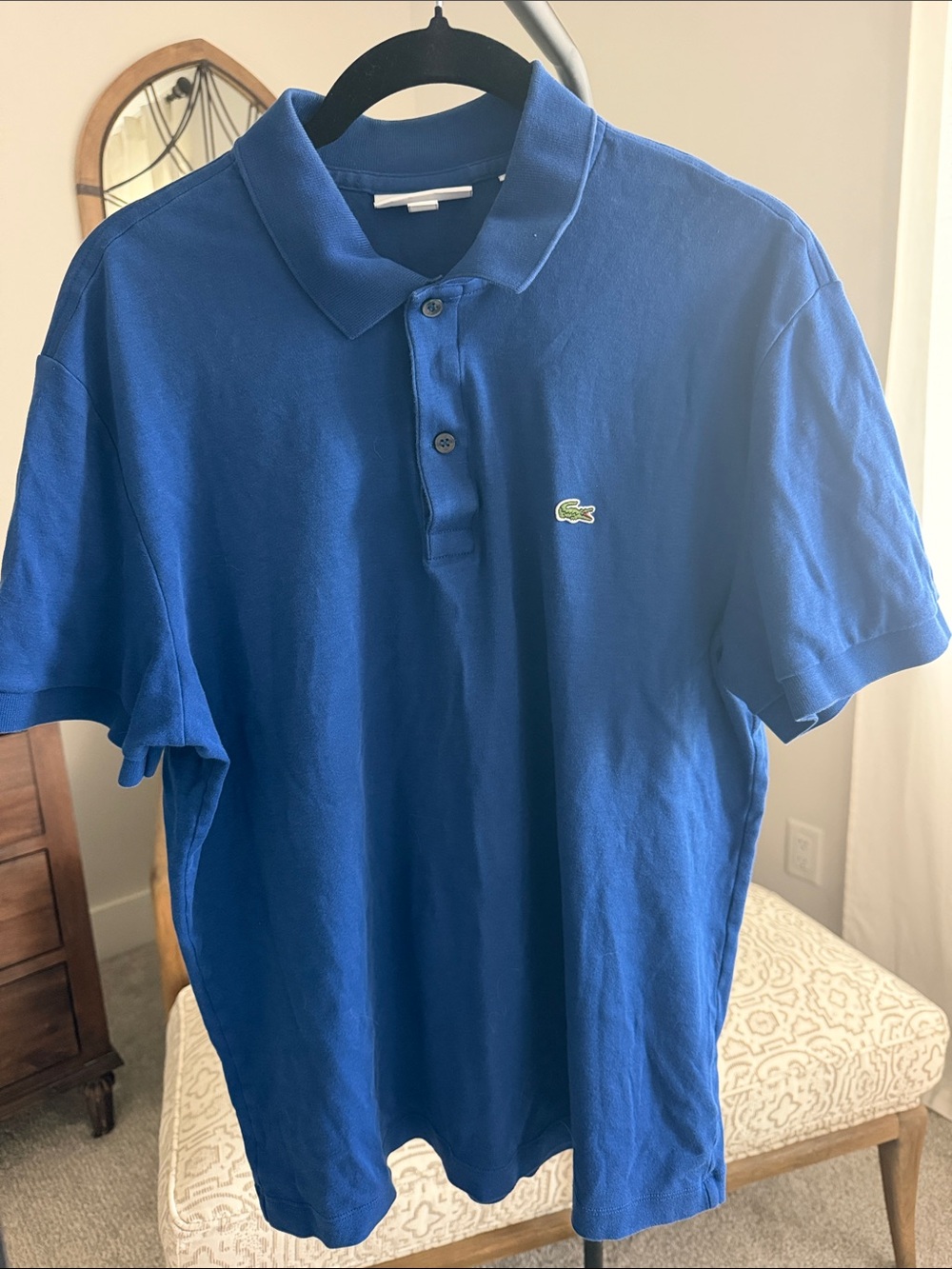 Lacoste Blue Polo Shirt with Crocodile Emblem